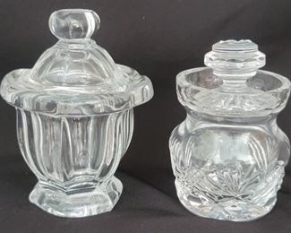 (2) Crystal Mustard: 1- Baccarat & 1- Tipperary