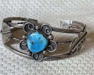 Sterling Silver & Turquoise Cuff Bracelet