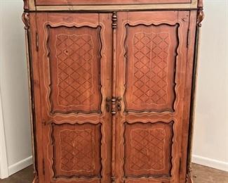 Computer Armoire with Claw Feet