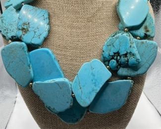 Turquoise Double Strand 24in Necklace