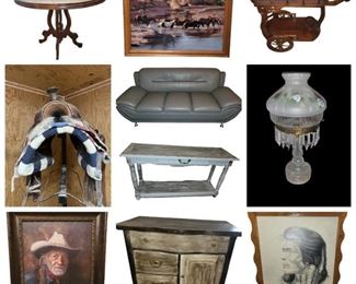 Utility Trailer - STIHL Gas Powered Equipment - Craftsman Sand Blaster - Craftsman Air Compressor - Quilts - Miller Thunderbolt 225v Arc Welder - DeWalt Chop Saw - McLane Lawn Edger - Tools - Resistol Cowboy Hats - Saddle with Saddle Pad - Kubota W5021 Lawnmower & More!