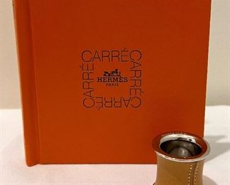 Hermes Scarf Book & Hermes Gold Plated Scarf Ring