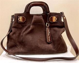 Salvatore Ferragamo Suede Bag