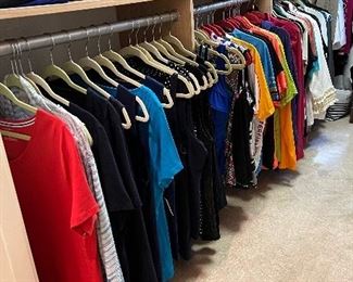 We have a wide selection of clothing at this sale with sizes from medium to 2XL!  