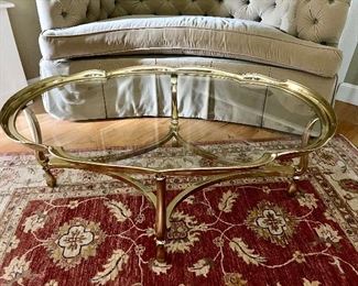 Brass & Glass Coffee Table