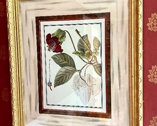 Framed Botanical in Gold Frame