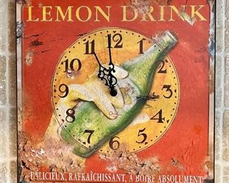Lemon Drink Wall Clock
