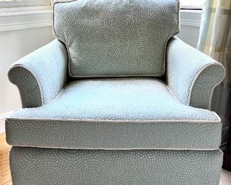 Upholstered Armchair with Fringe