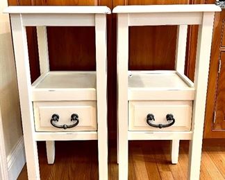 (2) White Nightstands