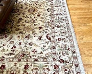 Rug (cream, maroon, green)