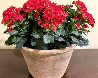 Faux Red Floral Arrangement