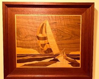 Wood Marquetry Picture