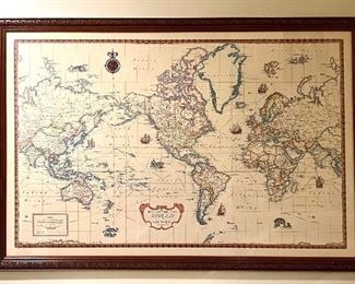 Framed World Map