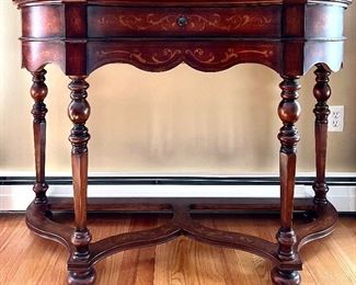 Curved Console Table with Drawer