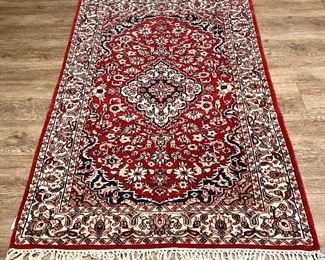Rug (red with navy medallion)