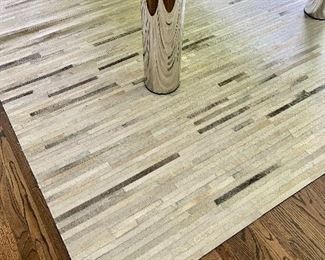 9x12 Cowhide Strip Rug by Crate and Barrel