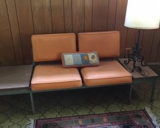 MCM United Chair Company with attached tables