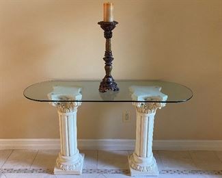 Glass Top Table 