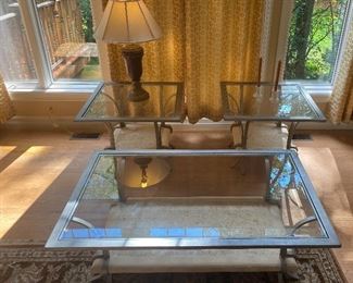 2 End Tables and Matching Coffee Table 