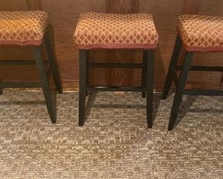 6 Fabric Bar Stools 