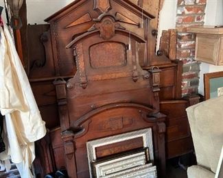 This is a mixed collection of headboards and a few of the wall art pieces.