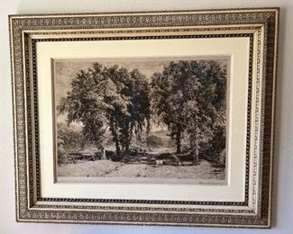 One of several art pieces in the sale.