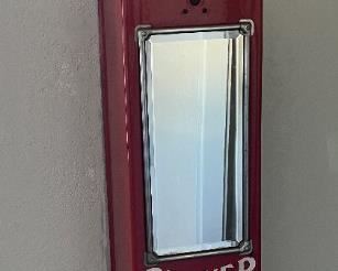 The antique gum dispenser.