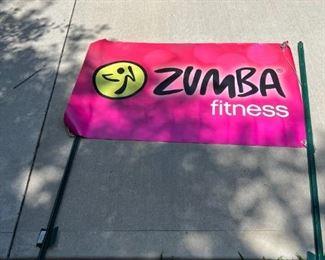 Advertise your Zumba class with this durable outdoor sign and ground stakes.