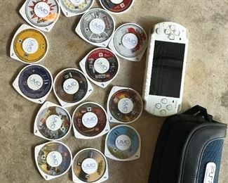Fully functioning PSP game set includes case, charger and games games games!