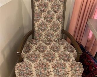 #8	Tapestry Wood Arm Chair w/wood Trim on Top	 $75.00 
#9	Tapestry Wood Arm Chair w/Taller Back	 $75.00 
