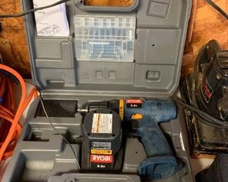 #36	Ryobi Battery Powered Drill 9.6V	 $35.00 
