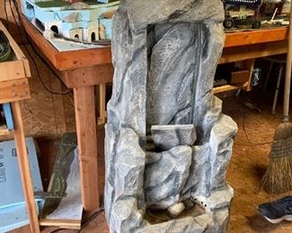 #41	Resin Heavy Fountain - Electric - 4ft Tall - as is	 $30.00 
