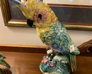 #65	Vtg. Stangel Pottery Bird Parrot - 12"	 $75.00 
