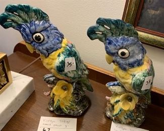 #67	Vtg. Stangel Pottery Bird Parrot - 9" Blue Headed Parrot	 $35.00 
#68	Vtg. Stangel Pottery Bird Parrot - 12" - Hand Painted	 $35.00 
