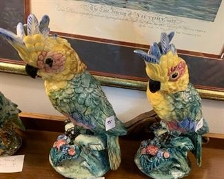 #65	Vtg. Stangel Pottery Bird Parrot - 12"	 $75.00 
#66	Vtg. Stangel Pottery Bird Parrot - 12"	 $75.00 
