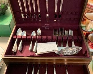 #72	Prestige Plate Silverplate - Bordeaux - Mixed Set 	 $100.00 
