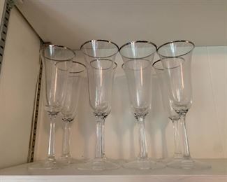 #77	Lenox Maywood 8" Champagne Flute - set of 8	 $80.00 
