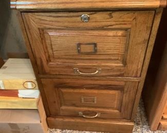 #96	Oak 2 File Drawer Standard/Legal w/o key - 19x22x30	 $75.00 
