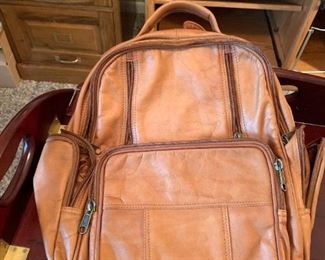 #98	Camel Leather Backpack 	 $25.00 
