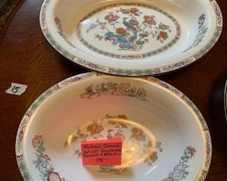 #112	Black Trimmed Wedgewood Kutani Crane - set of 2 Vegetables 10" & 11" 	 $75.00 
#113	Black Trimmed Wedgewood Kutani Crane - set of 2 Vegetables 10" & 11" 	 $75.00 
#114	Black Trimmed Wedgewood Kutani Crane - set of 2 Vegetables 10" & 11" 	 $75.00 
#115	Black Trimmed Wedgewood Kutani Crane - set of 2 Vegetables 10" & 11" 	 $75.00 
