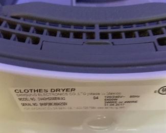 #146	Samsung Steam Moisture Dryer w/pedestal Model DV428200	 $100.00 
