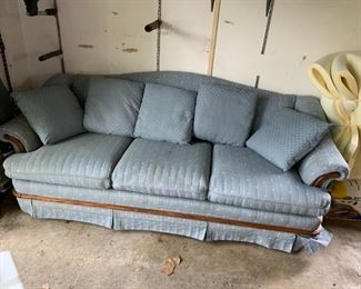 #153	Blue Sofa - 87" Long - as is	 $20.00 
