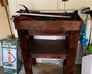 #159	Shelf unit brown stain 25x13x34	 $30.00 
