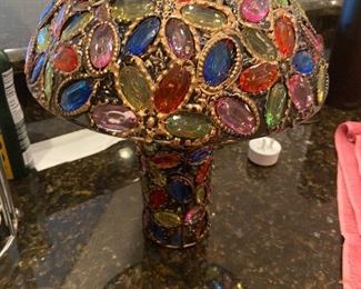 jeweled table lamp