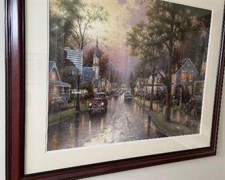 Thomas Kinkade, "Hometown Morning"  #787/1350, lithograph