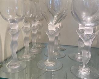 Vintage Bay5 by Bayel frosted stem, made in France