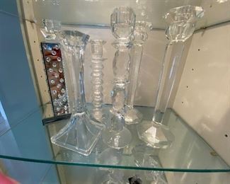 crystal candlsticks