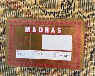 Madras rug 21" x 34"