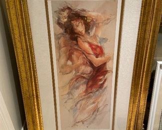"Eternity" by artist Gary Benfield, #114/750 seriolithograph, 40" H x 24 1/2" W