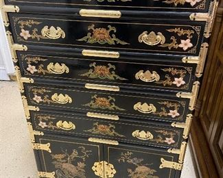 Chinoiserie Jewelry box, approx 30" tall